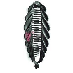 Accesoriu tip banana pentru prins parul din plastic PZS007JJ - Negru